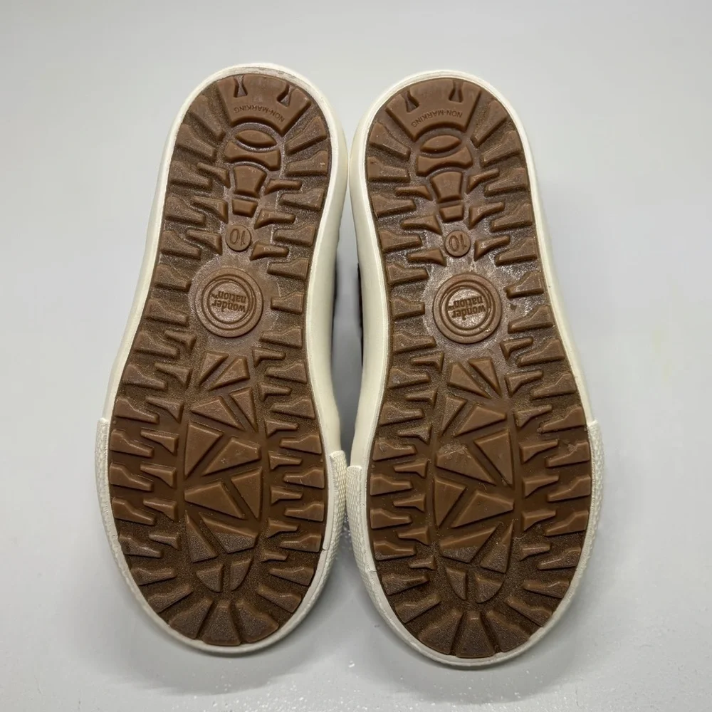 Wonder Nation Brown Kids High-Top Sneakers size 10